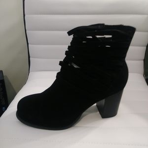 Torrid Black Cage Boots